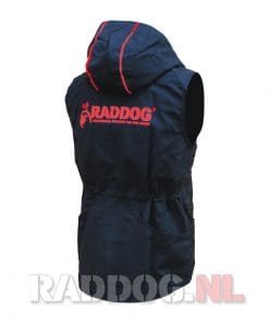 T01017RD-2 RADDOG trainingsvest zwart rood back