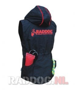 RADDOG trainingsvest zwart-rood 7 T01017RD-3 show pockets zwart rood