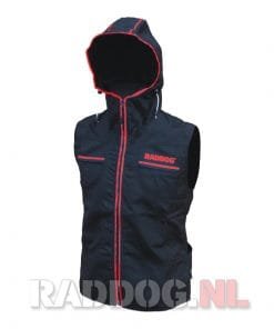 RADDOG trainingsvest zwart-rood 8 T01017RD-4 show capuchon zwart rood