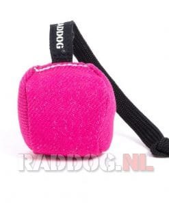 nylcot bal met koord in roze