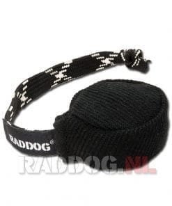 RADDOG nylcot Puck met koord 7cm 12 Puck zwart Nylcot