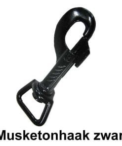 DOGgear trainingslijn 5 meter 6 Musketonhaak-zwart