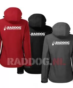 Softshell jas dames achterzijde
