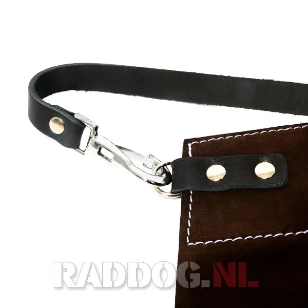 RADDOG leren schort voor helper 5 Aanhechting schort