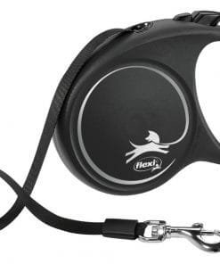 Flexi rollijn met band zwart M.