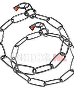 Sprenger RVS zwart schakelketting 3mm + 4mm