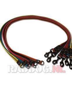 DOGgear examenlijn zwarte musketon met D-ring