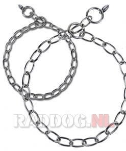 Schakelketting medium rvs 3mm met ovale ketting