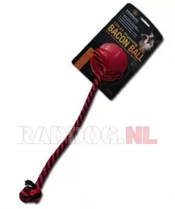 Chew ball bacon met koord en magneet