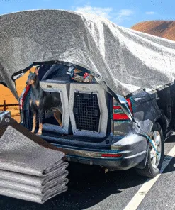 DOGshade Aluminium Schaduwnet voorbeeld