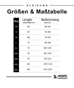 Hondensportbroek zwart 6 Hondensportbroek zwart 1171 maattabel.jpg