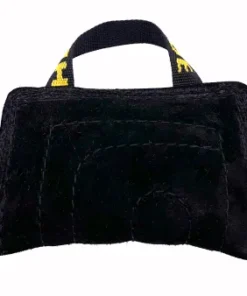 Leren Bijtkussen Mini met 3 handlussen