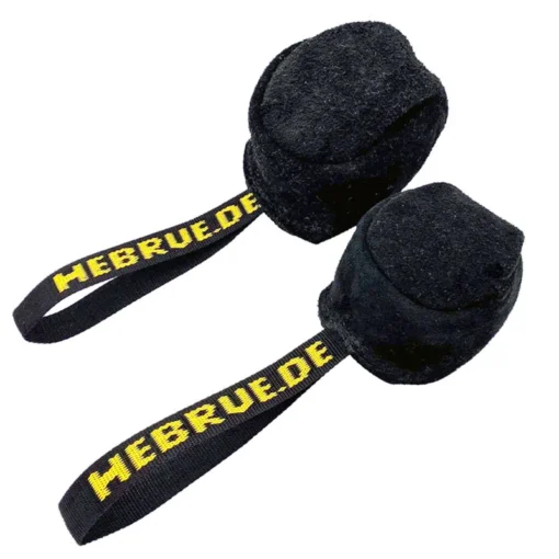Leren bal met handlus 12cm